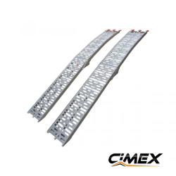 Складна алюмінієва рампа CIMEX, комплект 2 шт. – 223 x 28 см / 680 кг