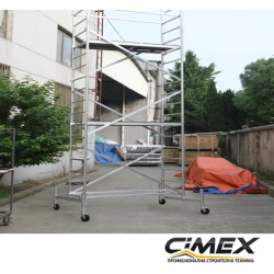 Алюмінієва вежа / риштування на колесах, 8 м