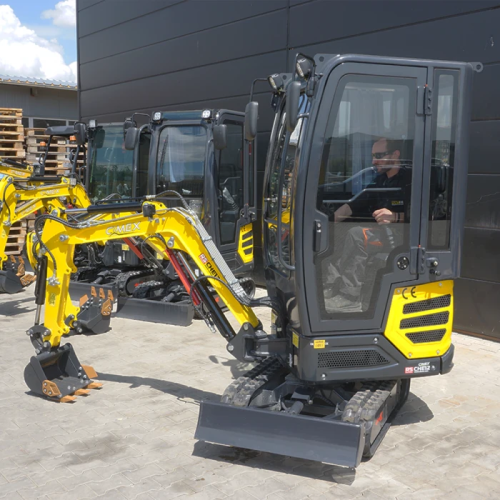 Міні-екскаватор Cimex CHE12RS-CAB-SB з шарнірним стрілою