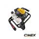 Бензиновий бур для землі CIMEX EA250, 58 см³, 3,6 к.с. + 2 бури (100 мм, 200 мм)
