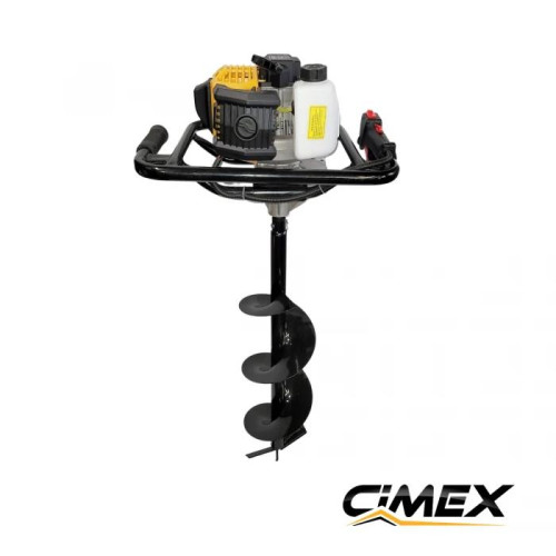 Бензиновий бур для землі CIMEX EA250, 58 см³, 3,6 к.с. + 2 бури (100 мм, 200 мм)