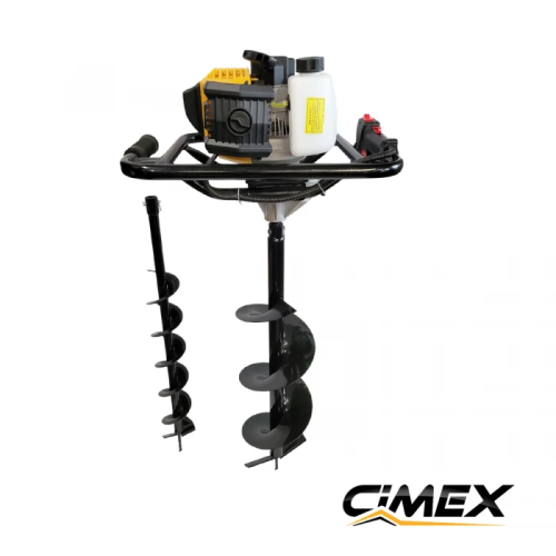 Бензиновий бур для землі CIMEX EA250, 58 см³, 3,6 к.с. + 2 бури (100 мм, 200 мм)