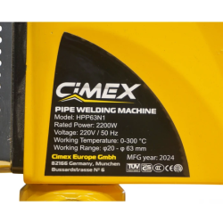 Паяльник для поліпропіленових труб Ø20-Ø63, 2200W