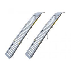 Триразова складна сталева рампа STAHL для ATV, газонокосарок – комплект 2 шт., 200 x 25 см / 450 кг